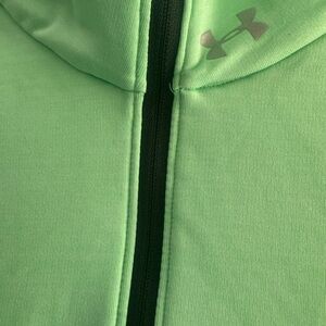 Under Armour Mint Green Full-Zip Cold Gear fitted work out running